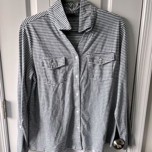 Blue & White Striped Shirt